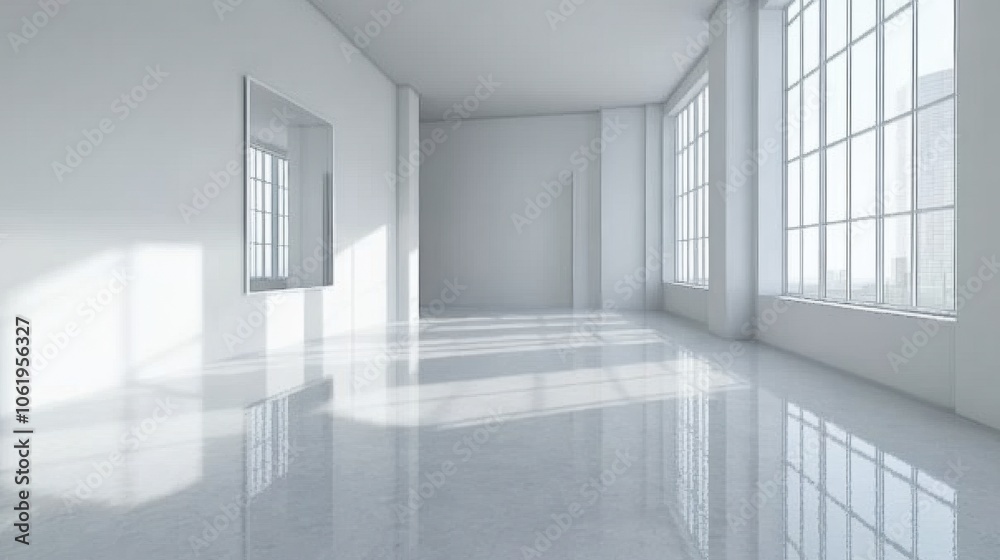 Bright and Spacious Modern Interior Space Bright and Spacious Modern Interior Space