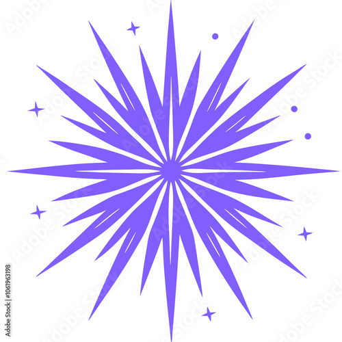 Firework Burst vector art illustration 