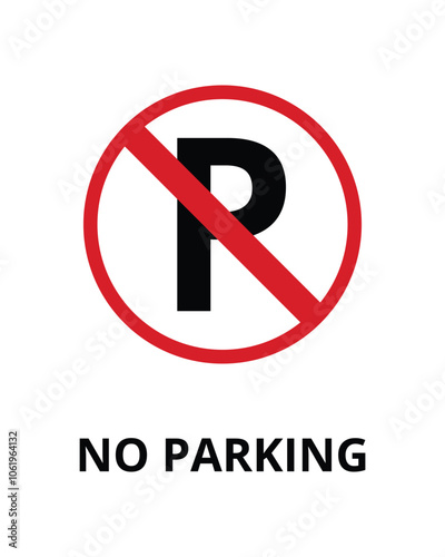 No Parking Sign Design for Restricted Areas and Traffic Control Zones Free Download No Parking Sign Design for Restricted Areas and Traffic Control Zones - GFXLoad