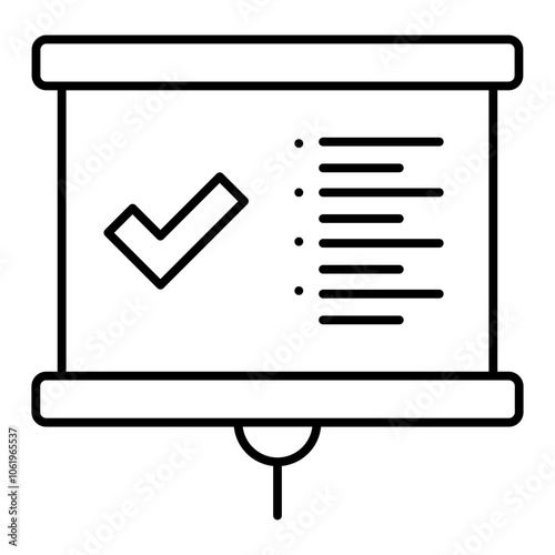 conclusion outline icon