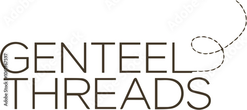  Elegant clothing shop logo named Genteel Threads.
