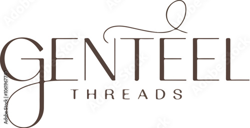  Elegant clothing shop logo named Genteel Threads.