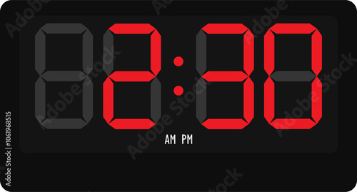 2 : 30 Digital watch