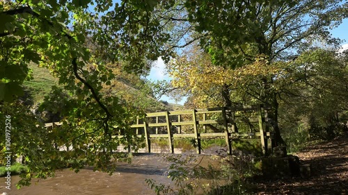 Gypsy Bank Bridge, in Wolfscote dale. photo