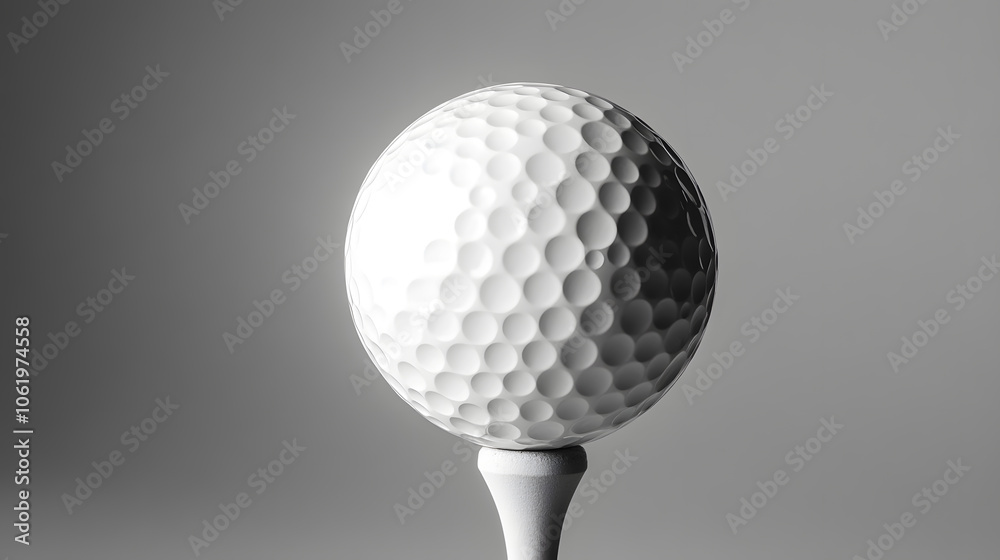 Ready to Play: A Golf Tee and Ball Ready to Play: A Golf Tee and Ball