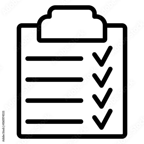 list outline icon