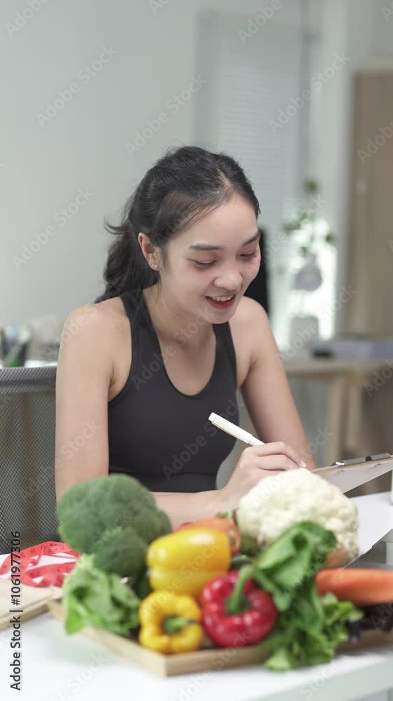 Nutritionist is creating a personalized diet plan, incorporating a variety of fresh vegetables for a healthy and balanced approach to eating Nutritionist is creating a personalized diet plan, incorporating a variety of fresh vegetables for a healthy and balanced approach to eating