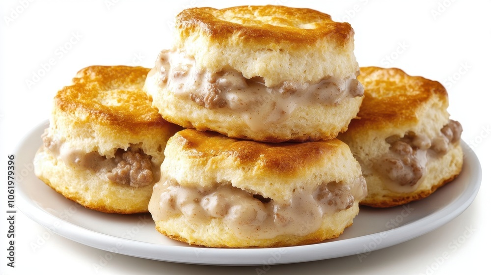 Delicious Biscuits with Creamy Sausage Filling Delicious Biscuits with Creamy Sausage Filling