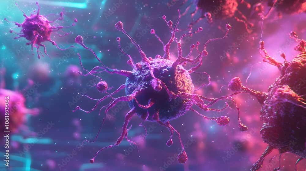 Microscopic Mayhem: A vibrant journey into the heart of viral structures. Explore the intricate details! Microscopic Mayhem: A vibrant journey into the heart of viral structures. Explore the intricate details!