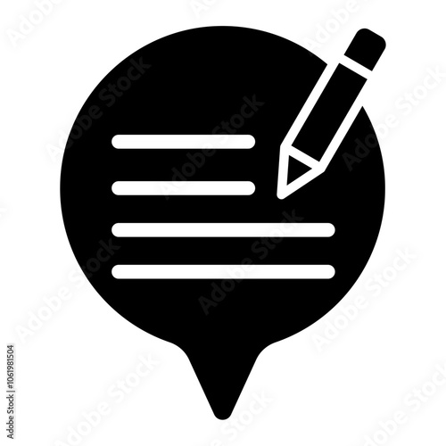 write black icon