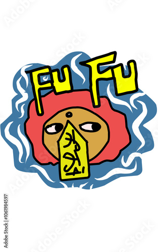 FUFU text and caracter