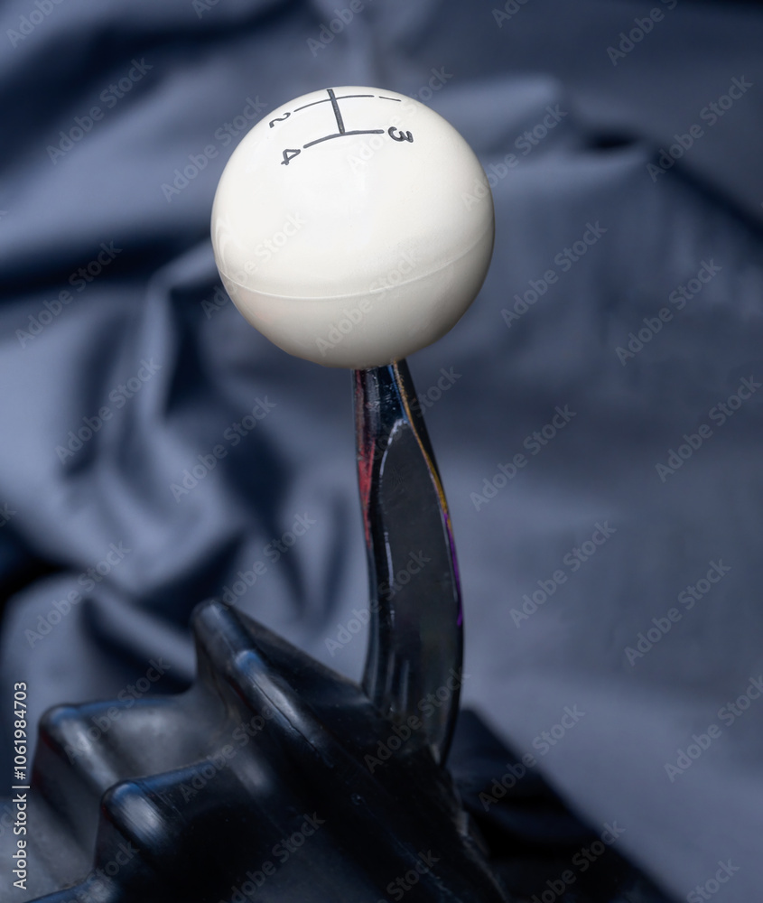 Vintage gear stick of an old-timer