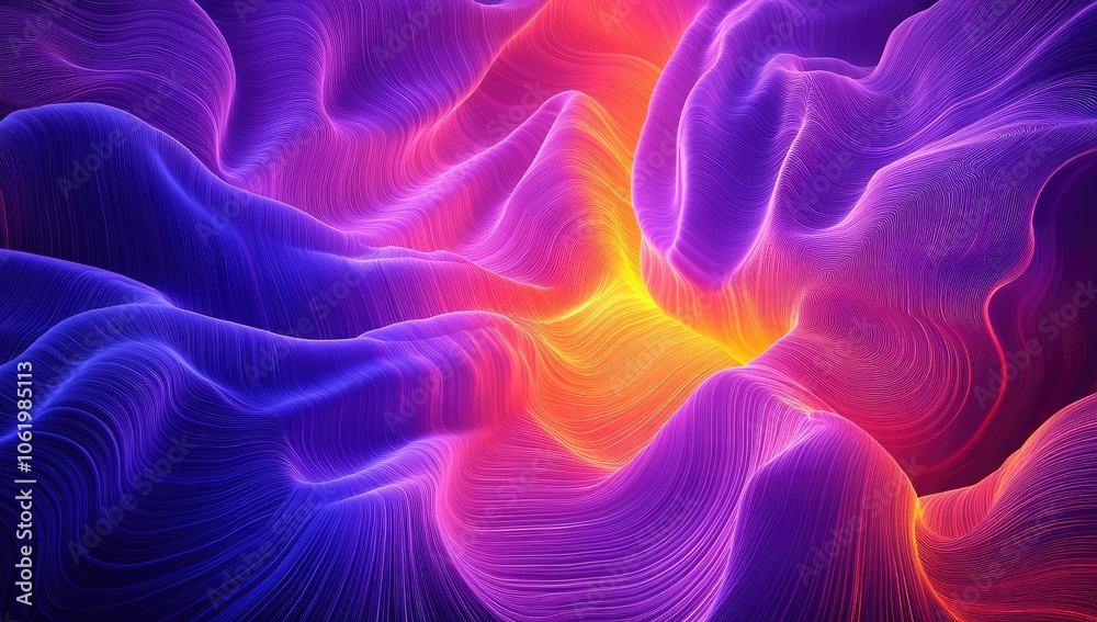 abstract background with neon light rays in a dark room. Pink and violet laser lines on the wall. Night club stage design. Modern wallpaper for a poster or cover design abstract background with neon light rays in a dark room. Pink and violet laser lines on the wall. Night club stage design. Modern wallpaper for a poster or cover design