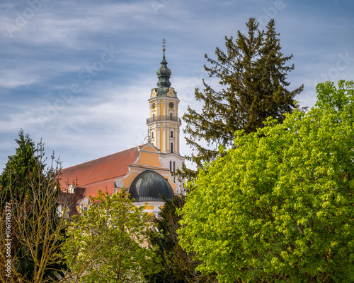 Obraz na płótnie Heilig Kreuz abbey in Donauwoerth w salonie
