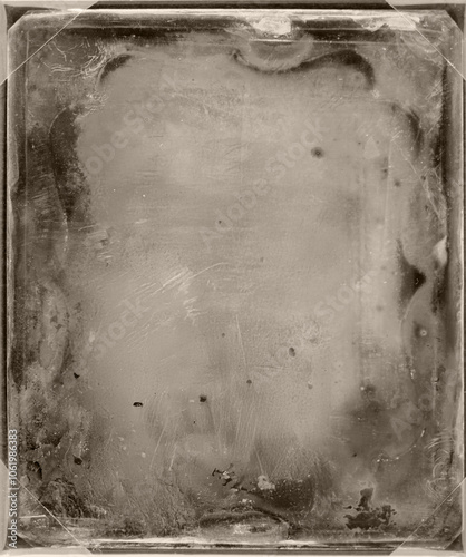 Old vintage daguerreotype photography for overlay. Grunge texture background image.