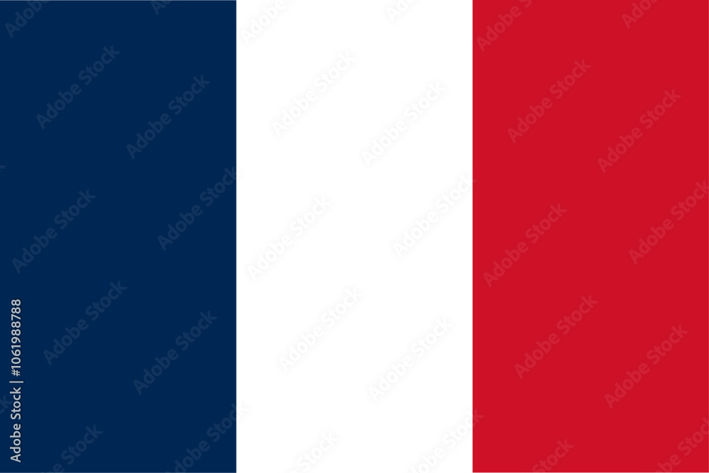 France. Flag of the French Republic. Vector France. Flag of the French Republic. Vector