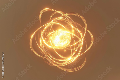 quantum realms concept of atom, etheric structures photo