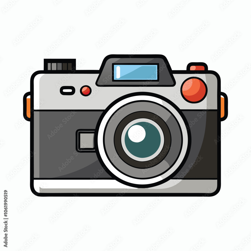 mirrorless camera on white background mirrorless camera on white background
