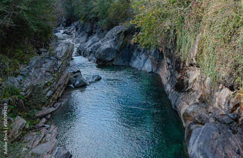 verzasca river  valley  photo