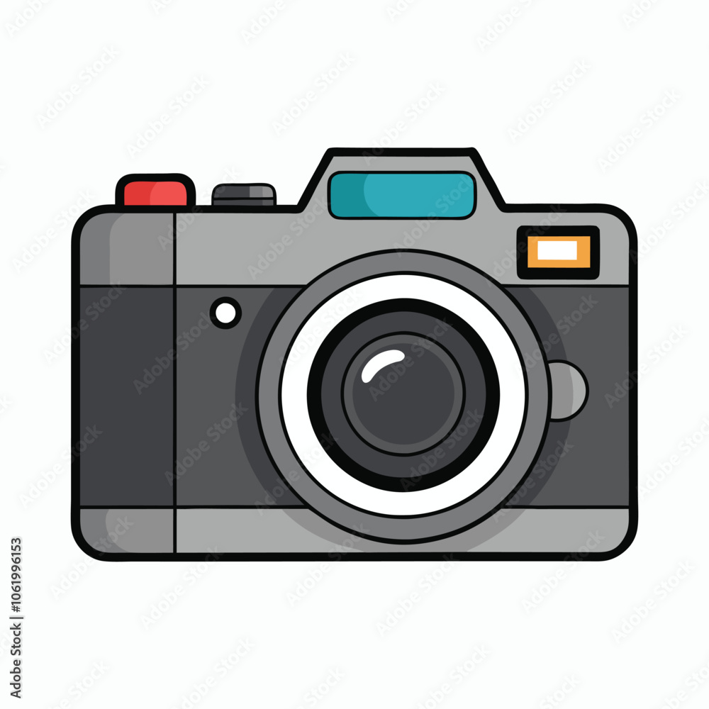 mirrorless camera on white background mirrorless camera on white background