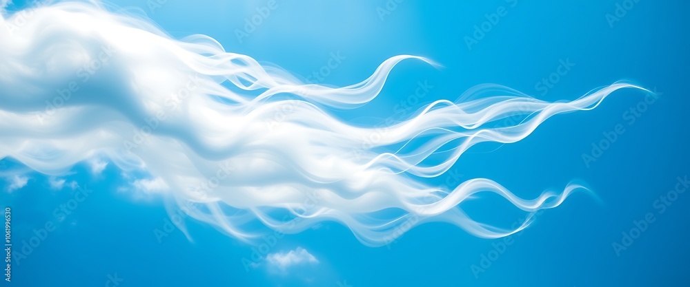 An airy wind element wallpaper with flowing clouds against a bright blue sky, embodying the freedom and movement of the wind. An airy wind element wallpaper with flowing clouds against a bright blue sky, embodying the freedom and movement of the wind.