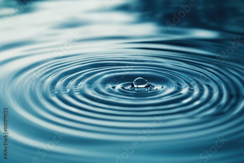 Rainy day background. Raindrops creating circular patterns on the water's surface