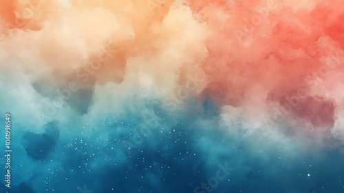 Realistic watercolor wallpaper with abstract organic color blending image