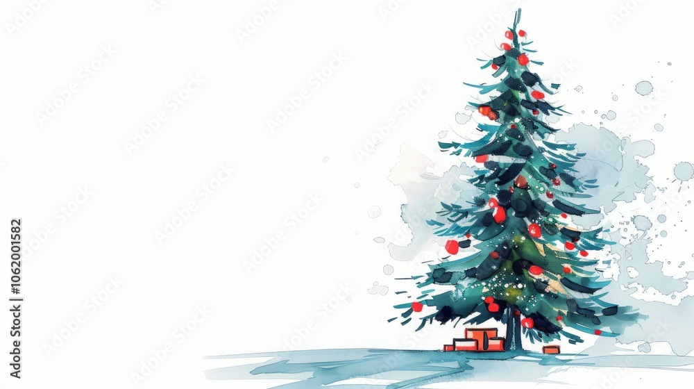 Christmas tree illustration. Christmas tree illustration.