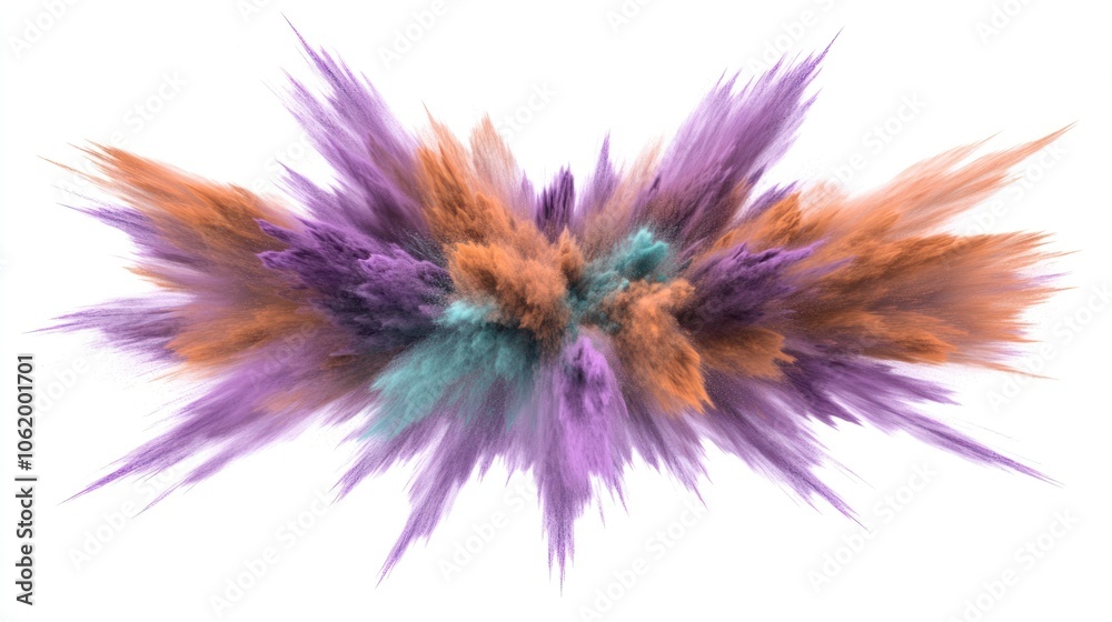 Abstract explosion of colors resembling a burst of energy or creativity. Abstract explosion of colors resembling a burst of energy or creativity.