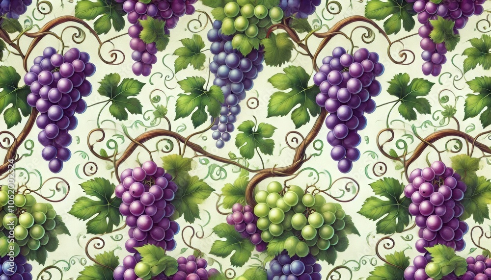 Grape image, background style