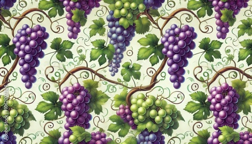Grape image, background style