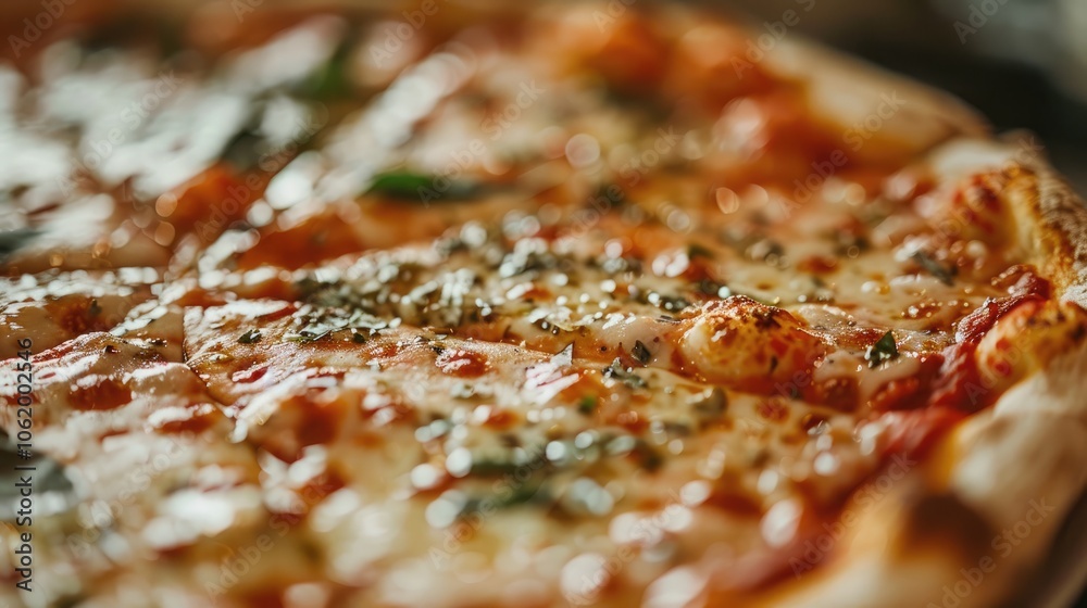 Freshly baked New Haven Style pizza in closeup Freshly baked New Haven Style pizza in closeup