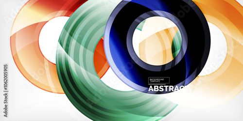 Circles, round elements, ring shapes premium background. Vector Illustration For Wallpaper, Banner, Background, Card, Book Illustration, landing page
