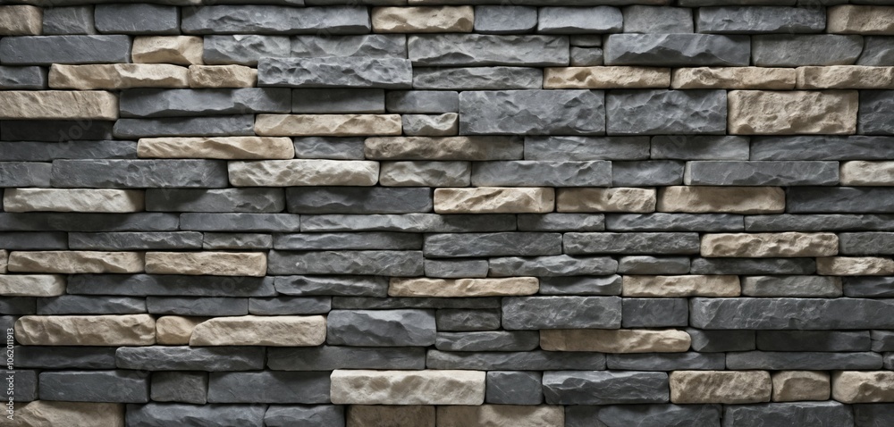 Fototapeta premium Grainy stacked stone texture