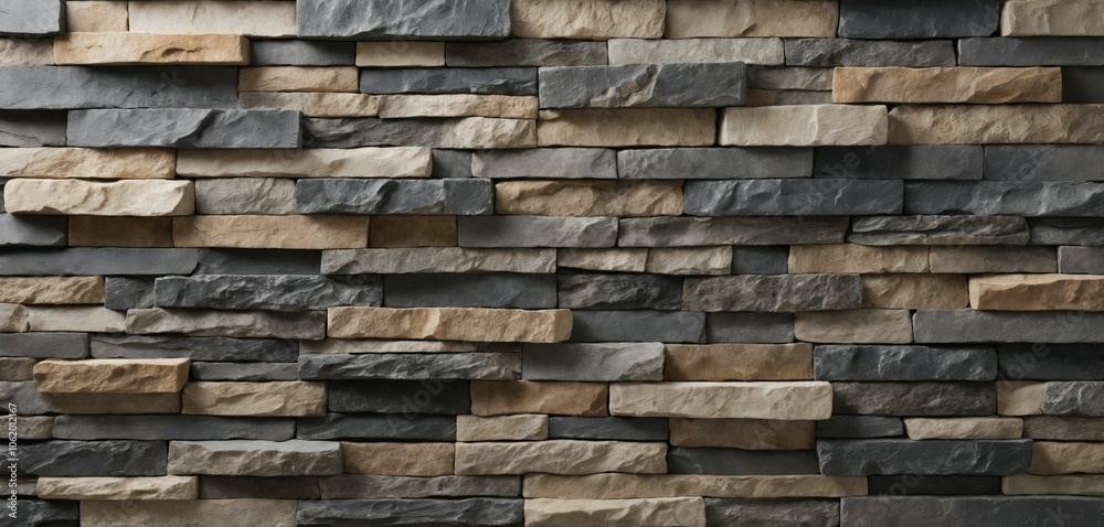 Natural Mixed Gray Stacked Wall Natural Mixed Gray Stacked Wall