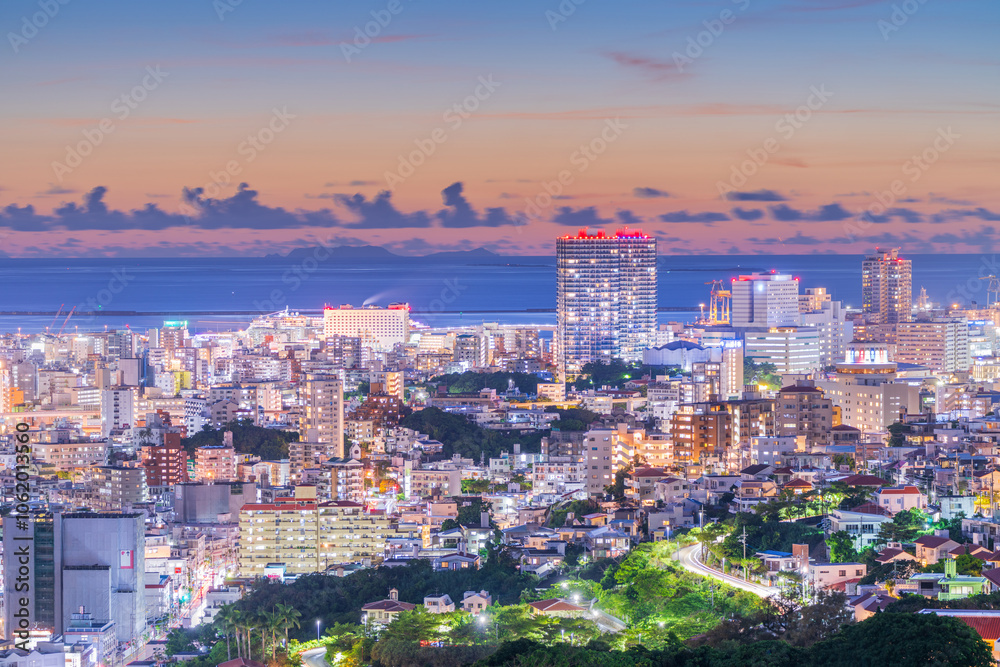 Naha, Okinawa, Japan Cityscape at Twilight Naha, Okinawa, Japan Cityscape at Twilight