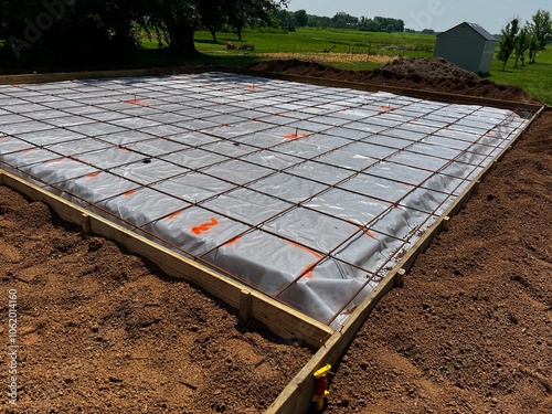 building slab preparation for construction