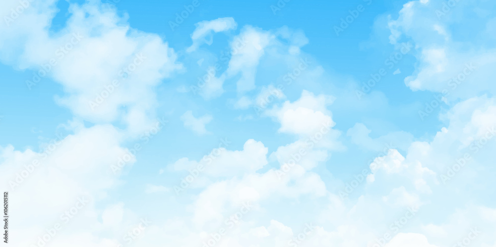 Sunlit clouds providing a bright airy background. white cloud with blue sky background Sunlit clouds providing a bright airy background. white cloud with blue sky background