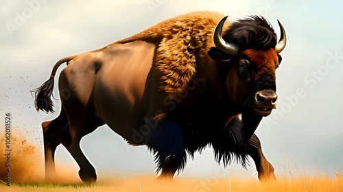 Bison Majesty: Witnessing the Strength and Beauty of Nature's Iconic Beast in their Natural Environment, a True Force of Nature