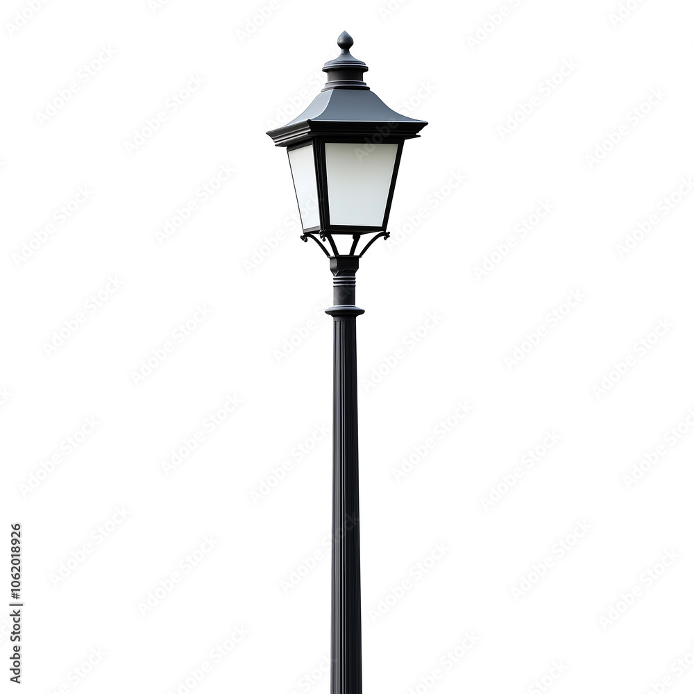 Street lamp isolated on transparent or white background Street lamp isolated on transparent or white background