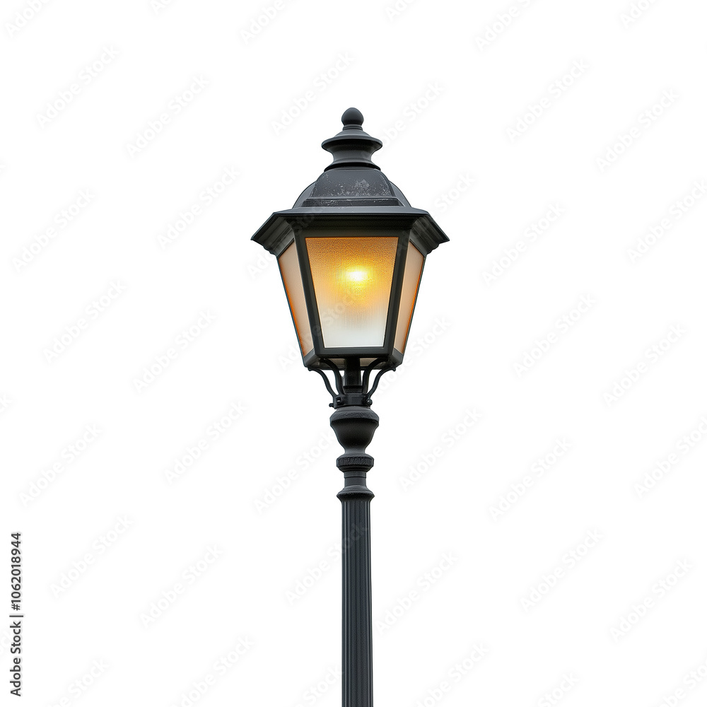 Street lamp isolated on transparent or white background Street lamp isolated on transparent or white background