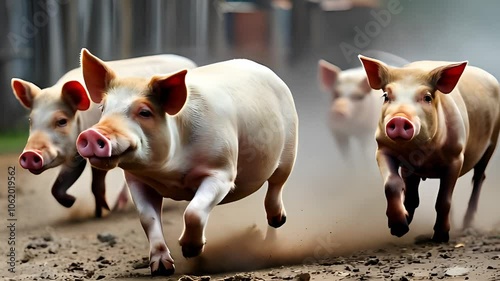 Running Pigs: The Thrilling Life of Farm Animals on the Move!