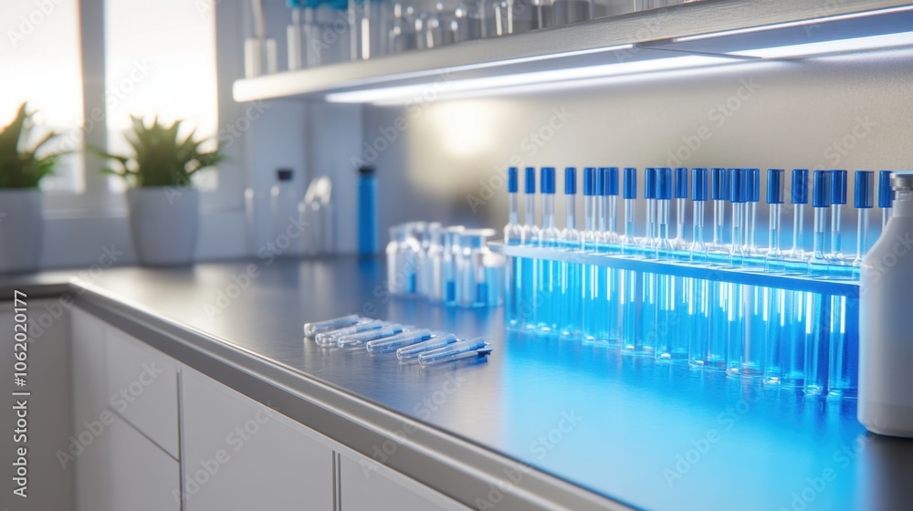Detailed volumetric pipette setup with graduated cylinder and flasks on a stainless lab counter, realistic lighting Detailed volumetric pipette setup with graduated cylinder and flasks on a stainless lab counter, realistic lighting