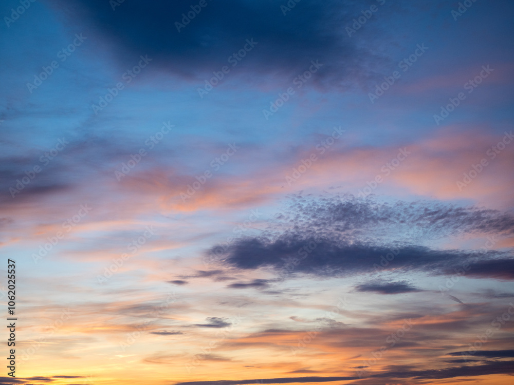 sky with clouds at sunset sky with clouds at sunset