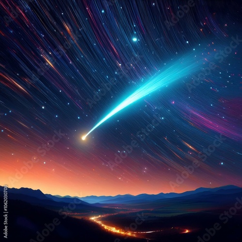comet, AI generated