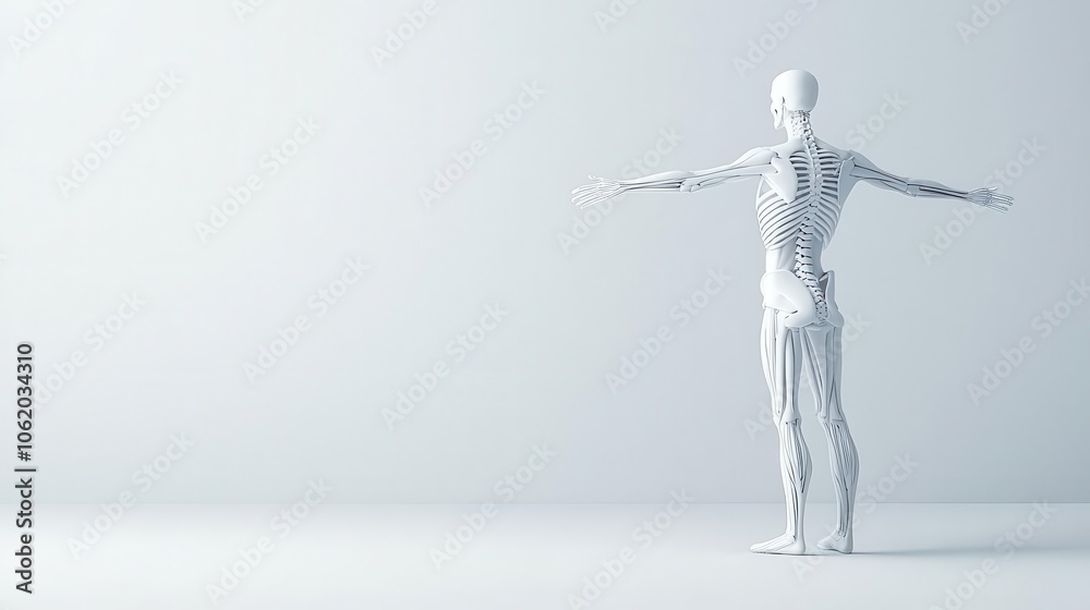 Mindbody connection, overcoming chronic conditions, 3D illustration Mindbody connection, overcoming chronic conditions, 3D illustration