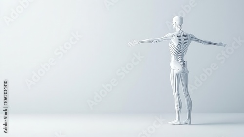 Mindbody connection, overcoming chronic conditions, 3D illustration