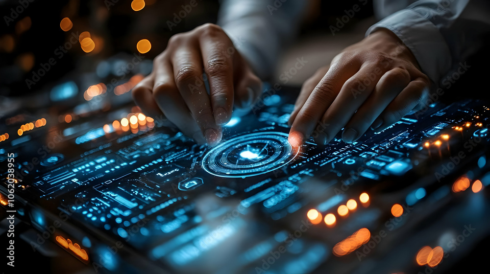 Futuristic Technology Interface Illustration