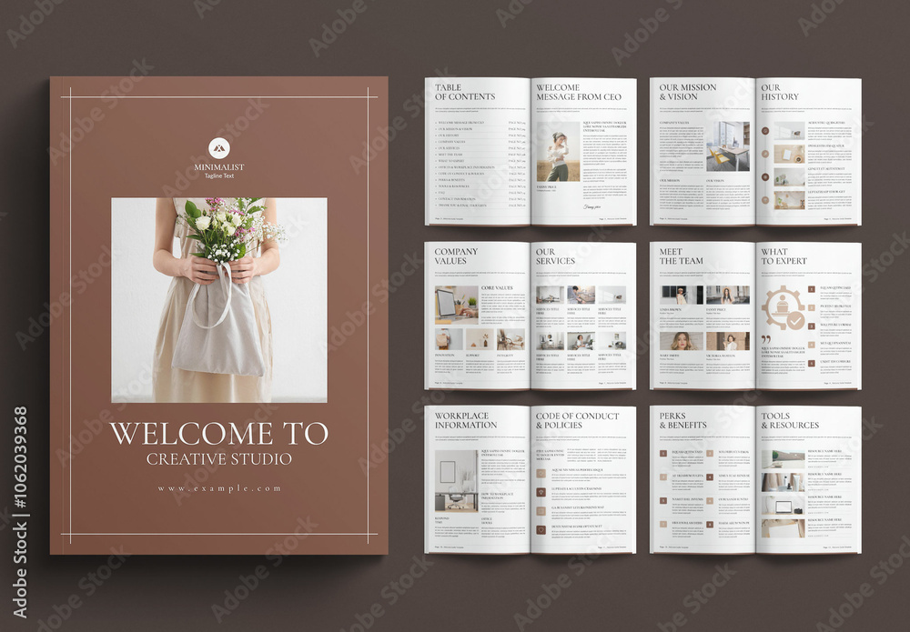 Welcome Guide Template Magazine Design Layout Stock Template | Adobe Stock