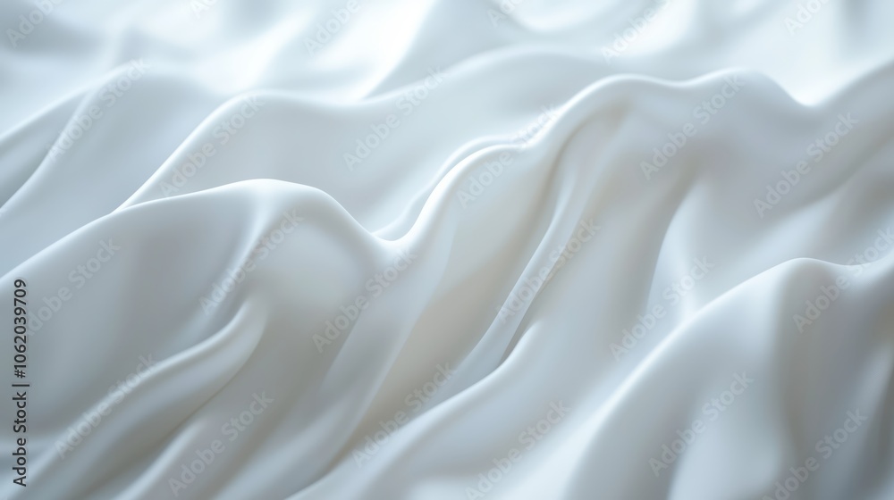 Obraz premium Elegant Smooth Wavy White Patterns Background